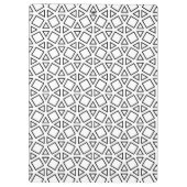 Moderne Zwart-Wit Geometrisch Driehoekpatroon Klembord (Achterkant)