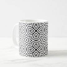 Moderne Zwart-Wit Geometrisch Patroon