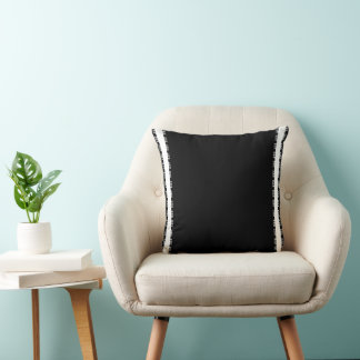 Moderne Zwart-Wit Gestreepte Decoratieve Kussen