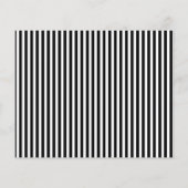 Moderne Zwart-Wit Gestreepte Foto Save the Date (Achterkant)