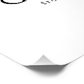 Moderne Zwart & Wit Goud Vrolijke Kerstboom Perfect Poster (Hoek)