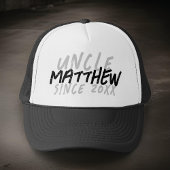 Moderne zwart-wit grunge voor de koele oom trucker pet