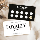  moderne zwart-wit haar loyaliteit Kaart Kortingskaartje