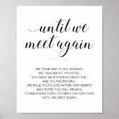 Moderne zwart-wit huwelijksgedicht-herdenking poster (Voorkant)