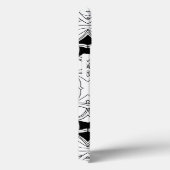 Moderne zwart-wit kunst ontwerp met monogram Case-Mate iPhone case (Achterkant / Rechts)