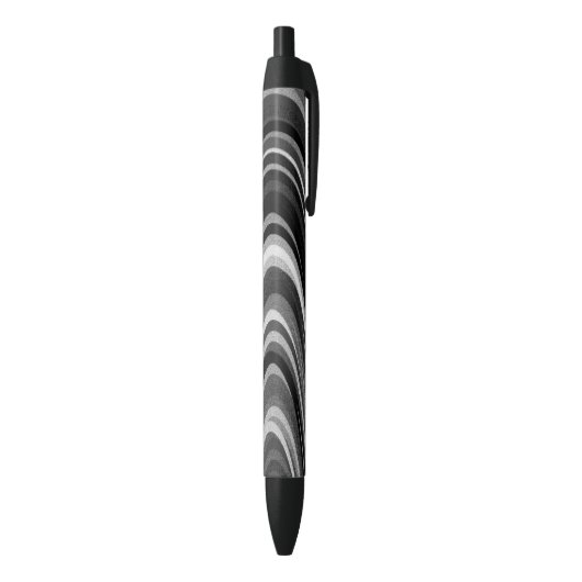 Moderne zwart-wit kunstbogen zwarte inkt pen (Achterkant (Verticaal))