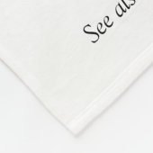 Moderne zwart-wit leuke neef fleece deken (Hoek)