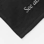 Moderne zwart-wit leuke neef fleece deken (Hoek)