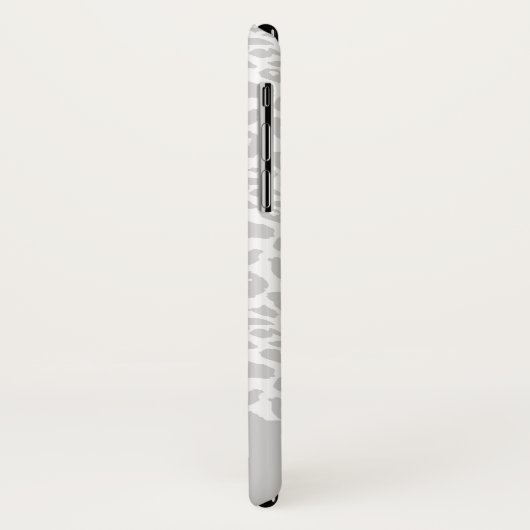 Moderne zwart-wit luipaard print foto Case-Mate iPhone case (Achterkant/links)