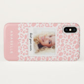 Moderne zwart-wit luipaard print  foto Case-Mate iPhone case (Achterkant (horizontaal))