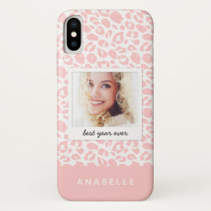 Moderne zwart-wit luipaard print  foto Case-Mate iPhone case