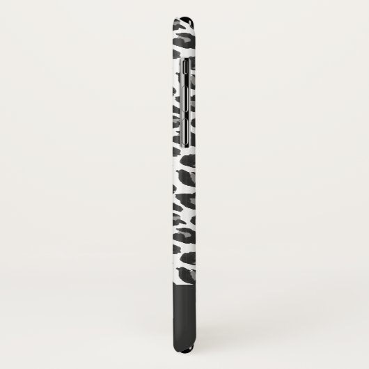 Moderne zwart-wit luipaard print  foto Case-Mate iPhone case (Achterkant/links)