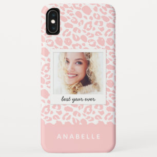 Moderne zwart-wit luipaard print foto Case-Mate iPhone case