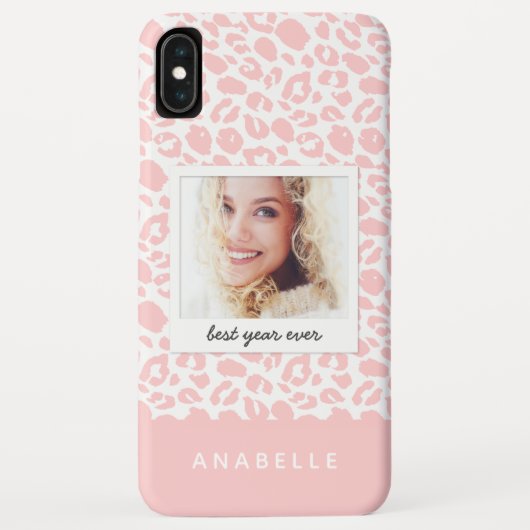 Moderne zwart-wit luipaard print foto Case-Mate iPhone case (Achterkant)