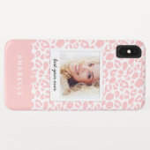 Moderne zwart-wit luipaard print foto Case-Mate iPhone case (Achterkant (horizontaal))