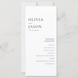 Moderne zwart-wit minimale bruiloft