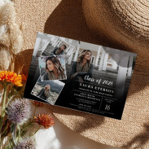 Moderne zwart-wit minimalistische foto afstuderen