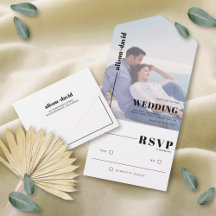 Moderne zwart-wit minimalistische foto bruiloft