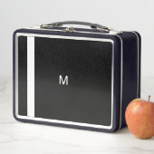 Moderne zwart-wit minimalistische monogram (In situ)