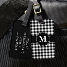 Moderne zwart-wit monogram