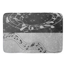 Moderne zwart-wit muzieknoten