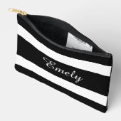 Moderne zwart-wit naam etui (Open)