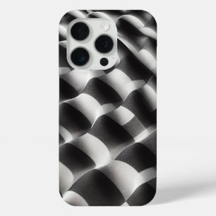 Moderne zwart-wit Op-Art telefoonhoes - Abstract  iPhone 15 Pro Case