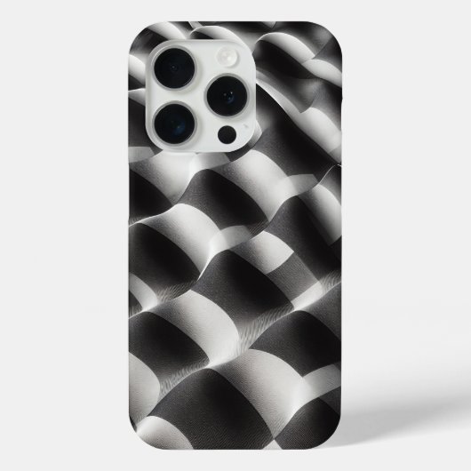 Moderne zwart-wit Op-Art telefoonhoes - Abstract Case-Mate iPhone Case (Achterkant)