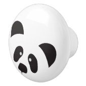 Moderne Zwart & Wit Panda Keramische Pull Knop (Rechts)