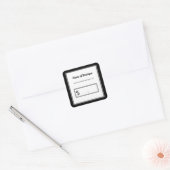 Moderne Zwart-wit Plain Retail Prijs Labels (Envelop)