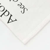 Moderne Zwart-Wit Pret Definitie Van Een Echtgenoo Fleece Deken (Hoek)