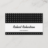 Moderne Zwart-wit Professional Visitekaartje (Voorkant)