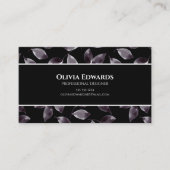 Moderne Zwart-wit Professional Visitekaartje (Voorkant)