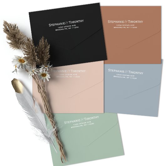 Moderne zwart-wit QR-code foto bruiloft All In One Uitnodiging