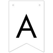 Moderne zwart-wit Ramadan Mubarak Pennant Vlaggetjes (Tweede vlag)