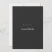 Moderne Zwart-Wit Redactionele Foto Save the Date (Achterkant)