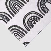 Moderne Zwart Wit Regenboog Kleine Zakelijke Verpa Tissuepapier (Detail)