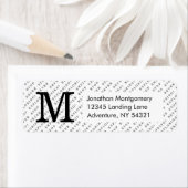 Moderne zwart-wit reizen typografie monogram etiket (Insitu)