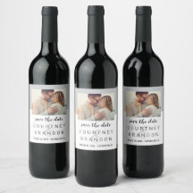 Moderne Zwart-Wit Save the Date Foto