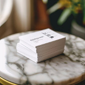 Moderne zwart-wit sociale media visitekaartje