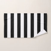 Moderne zwart-wit streep bad handdoek (Handdoek)