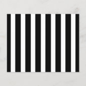 Moderne zwart-wit strepen foto save the date (Achterkant)