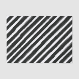 Moderne Zwart & Wit Strepen Trendy Verjaardagsfees Tissuepapier