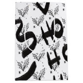Moderne zwart-wit-tekeningen in doodle-stijl medium cadeauzakje (Voorkant)