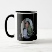 Moderne zwart-wit twee foto Afstuderen Mok (Links)