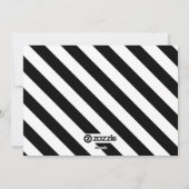 Moderne zwart-wit vakantiefotokaart feestdagenkaart (Achterkant)