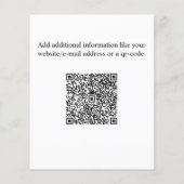 Moderne Zwart Wit Vastgoed Agent Custom Flyer (Achterkant)