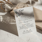 Moderne Zwart Wit Waanzinnige Boho Bruiloft Detail Informatiekaartje