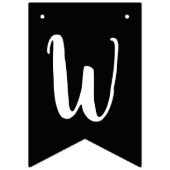 Moderne Zwart & Wit Wassen Droge Vouw Wasseruimte Vlaggetjes (Tweede vlag)