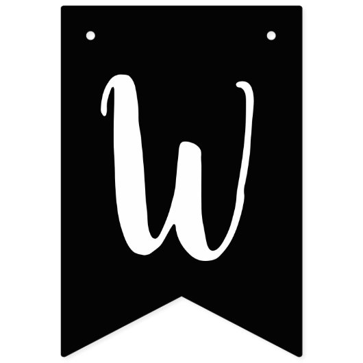 Moderne Zwart & Wit Wassen Droge Vouw Wasseruimte Vlaggetjes (Tweede vlag)